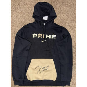 Nike Men's Coach Prime Deion Sanders 2.0 Black Club Fleece Pullover Hoodie RARW